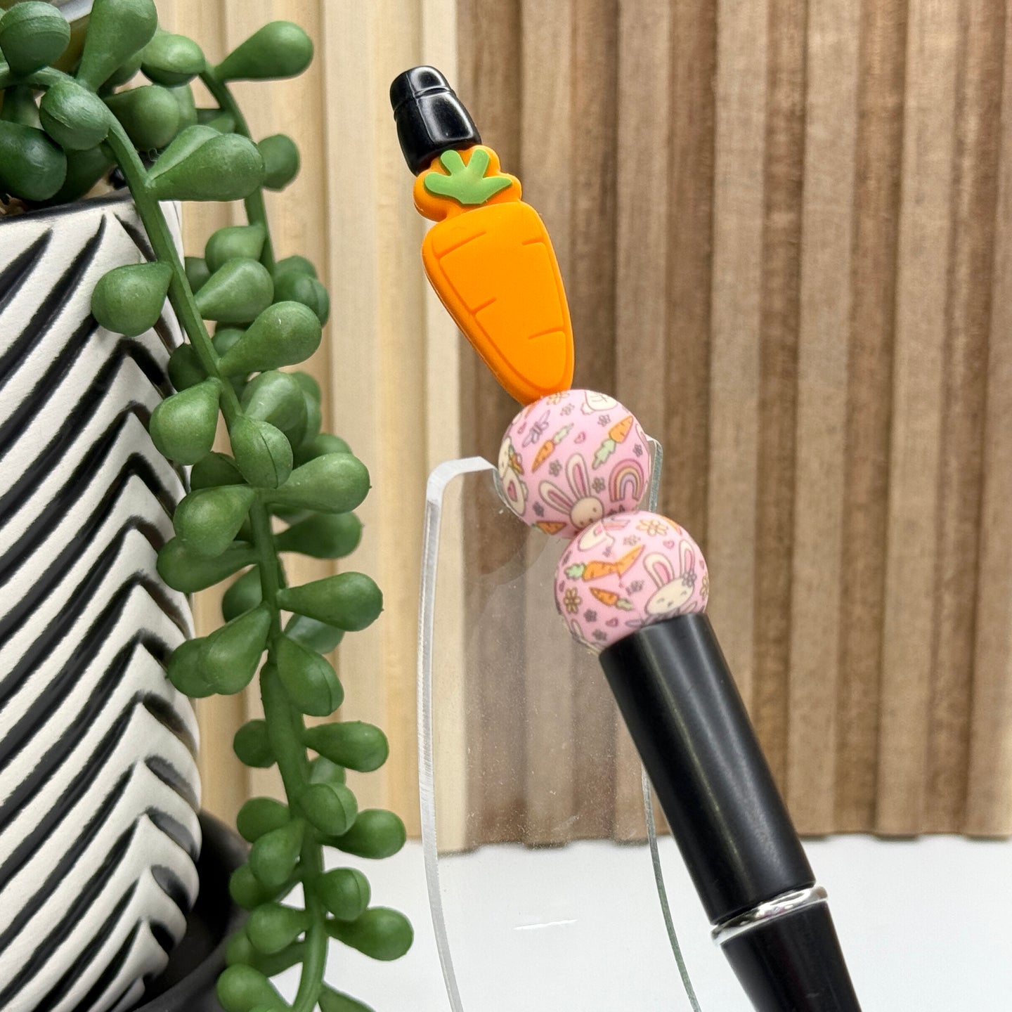 Carrots & Rainbows Plastic Pen